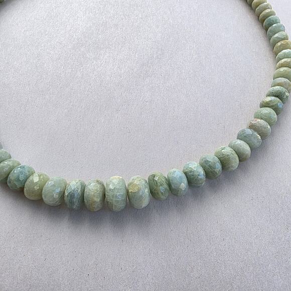 Jay King Beaded Necklace 18" Aquamarine Pastel Skye Baby Blue New 925 Silver - Picture 4 of 11